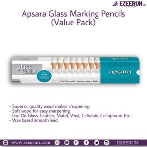 Apsara Glass Marking White Pencils (Set of 10)