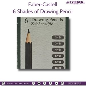 Faber Castell Drawing Pencil (Pack Of 6) -2b, 3b, 4b, 5b, 6b And 8b