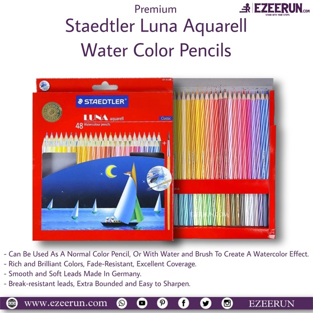 Steadler Luna Watercolour Pencils Set of 48