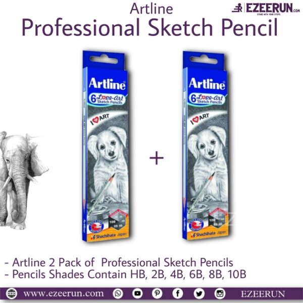 Artline Sketch Pencils (Set of 2)