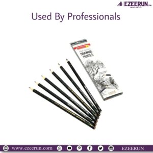 Camlin Drawing Pencils (HB, 2B, 4B, 6B, 8B, 10B) (Pack of 6)